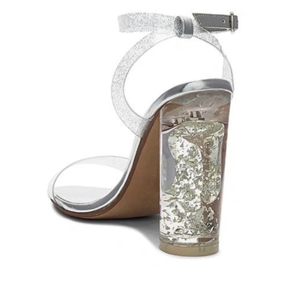 Raye  Sammy Heel In Metallic Silver - Picture 1 of 7